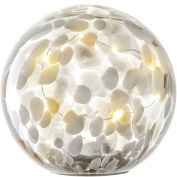 Leonardo LED Kugel 17cm weiß gold