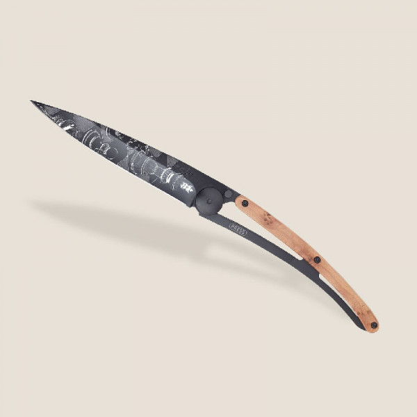 deejo Taschenmesser Wachholderholz Schach