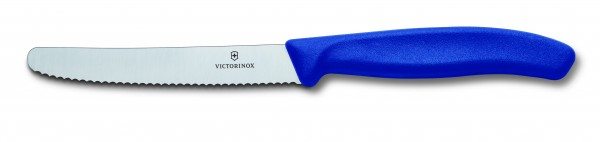 Victorinox Swiss Classic Tomatenmesser blau 11 cm welle