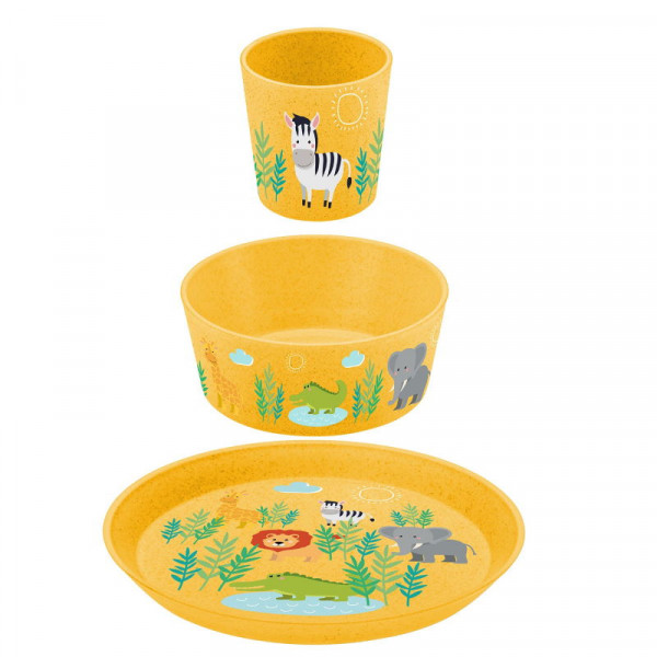 Koziol Kids-Set Africa 3tlg organic yellow