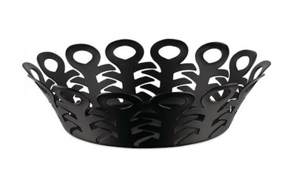 ALESSI Korbschale Vimini 21cm schwarz