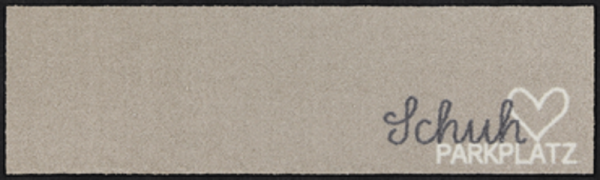 Efia Fußabstreifer Schuhparkplatz pur taupe 30x100cm