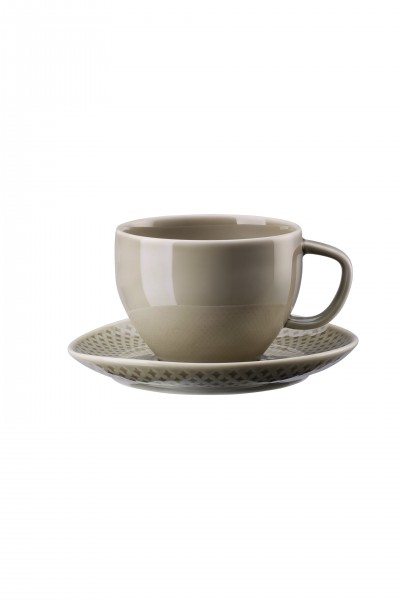 RosenthaL Junto Pearl Grey Kombitasse 2tlg