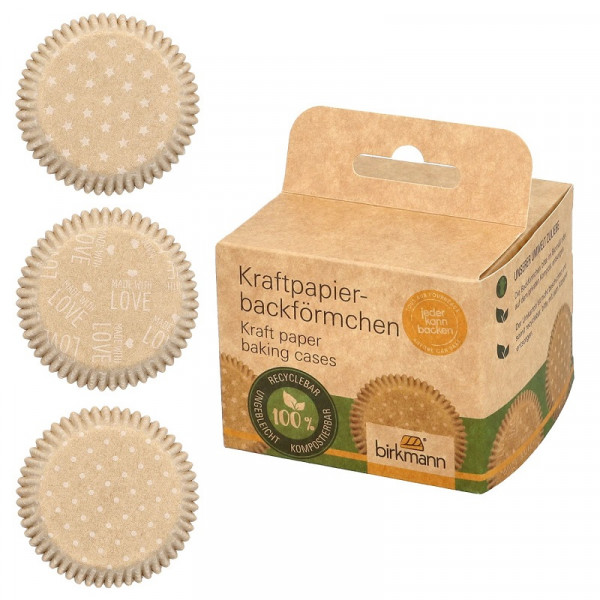 Birkmann Kraftpapierbackförmchen 7 cm Ganzjahr