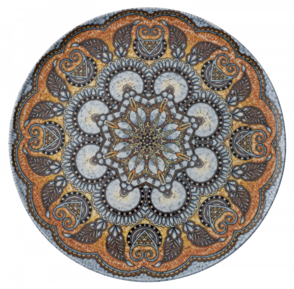Arthur Krupp Mandala blau Pizzateller 32cm