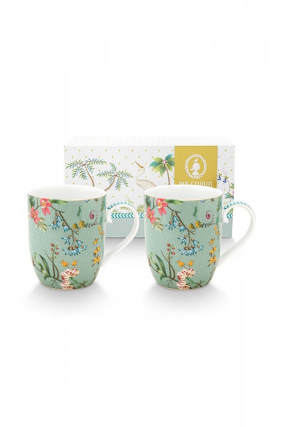 PIP Jolie Flowers Blue Tassenset 2tlg. im Geschenkkarton