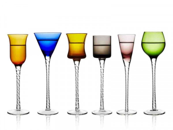 Lyngby Glas Schnapsgläser London 6er Set versch.Farben