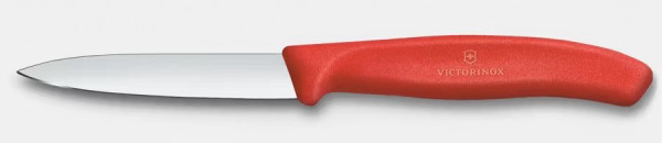 Victorinox Gemüsemesser 8 cm gerade Mittelspitz rot  Swiss Classic