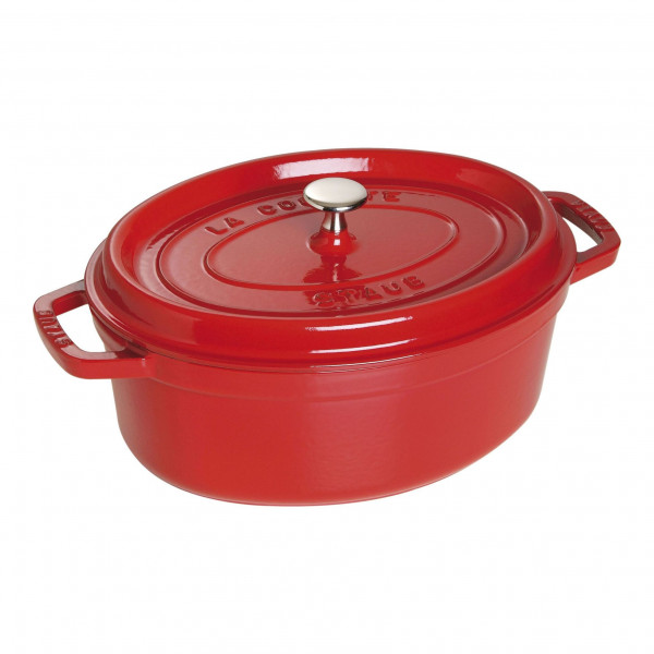 Staub Cocotte 33 cm oval kirschrot