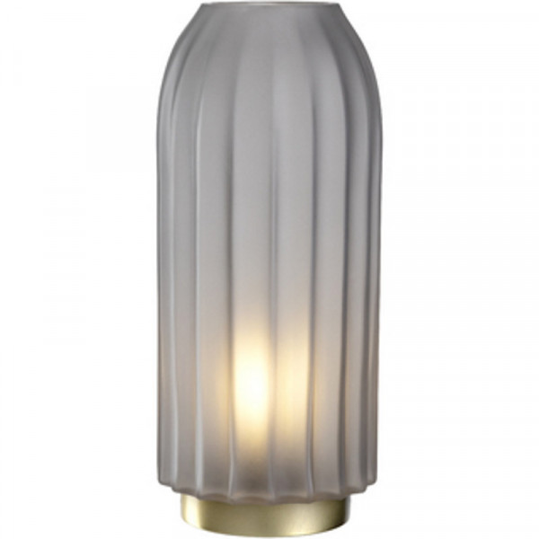 Leonardo LED Lampe 28cm grau satiniert