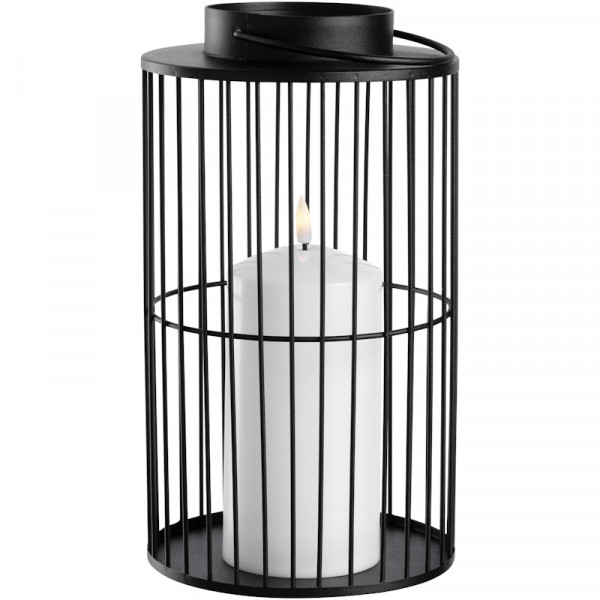 Leonardo LED Laterne 26 cm schwarz