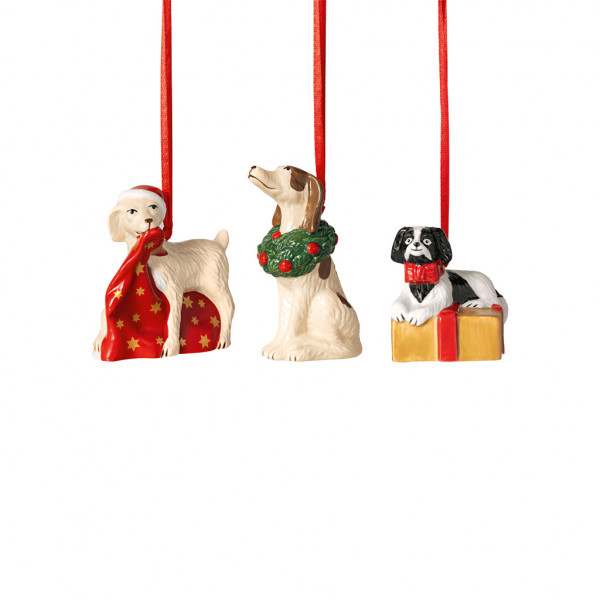 Villeroy&Boch Nostalgie Ornaments Hunde 3tlg