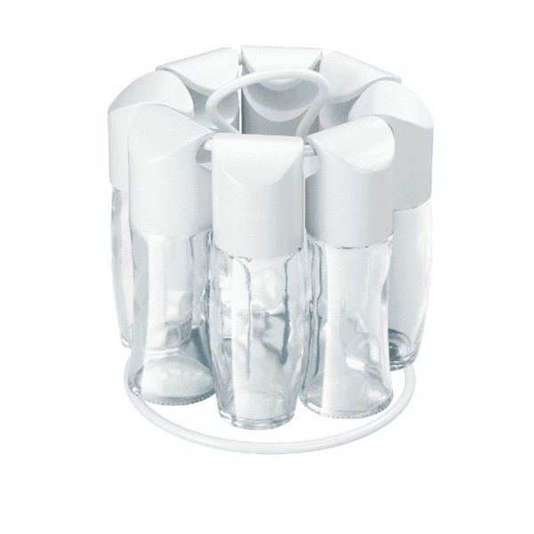 Metaltex Spice 8 Gewürzständer weiss