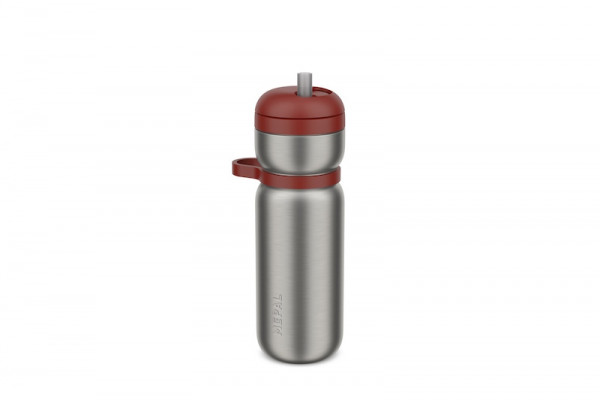 Mepal Edelstahl Sportflasche Twist 600 ml - Mountain red