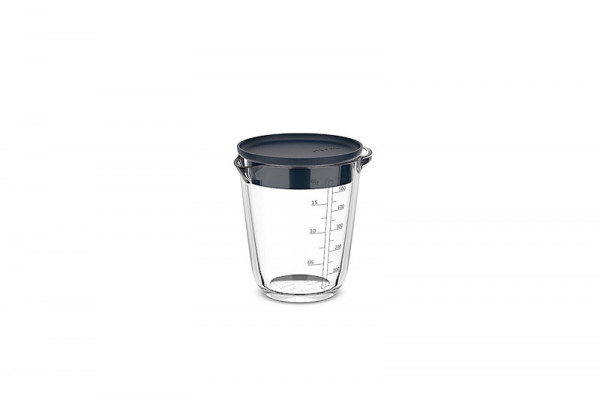 Mepal Messbecher mit Deckel CHEF IT Glas 500ml Navy