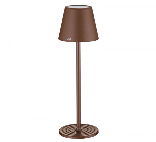 Cilio LED Tischlampe Sole braun