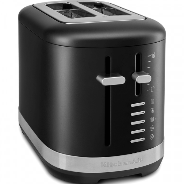 KitchenAid Toaster 2-Scheiben Matt Schwarz seitlich