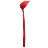 Kochblume Schöpfkelle L 30 cm silikon rot