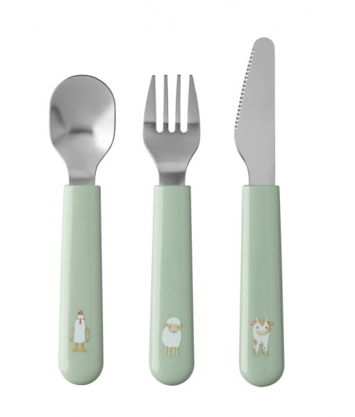 Mepal Kinderbesteck-Set Mio 3tlg Little Farm