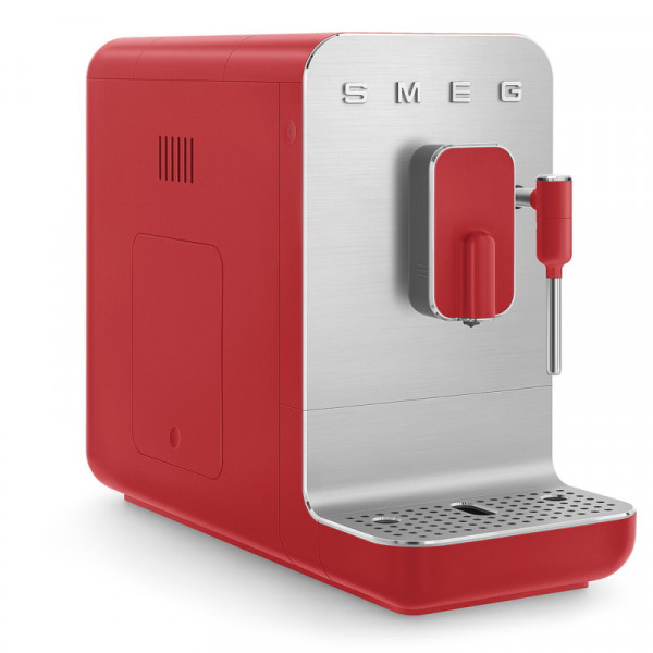 Smeg Kaffeevollautomat mit Dampffunktion Rot matt