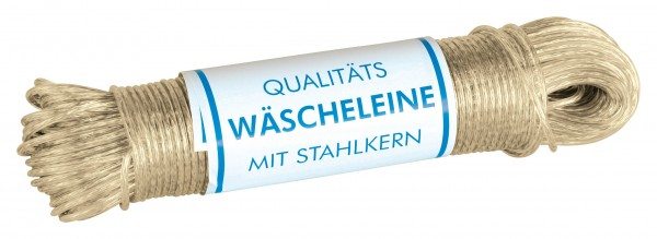 Hansi-Siebert Wäscheleine mit Vollstahleinlage Stärke: ca. 3,5 mm / Länge: ca. 40m / ummantelt