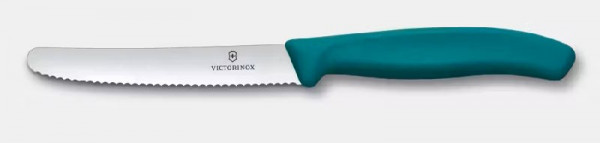 Victorinox Tomatenmesser 11 cm Wellenschliff rund grün SwissClassic