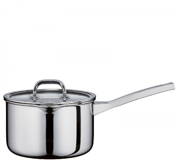 Spring Finesse2+ Stielkasserolle hoch mit Glasdeckel 18 cm