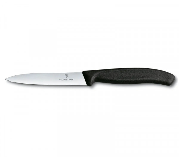 Victorinox Swiss Classic Gemüsemesser schwarz 10 cm mittelspitz glatt 6.7703