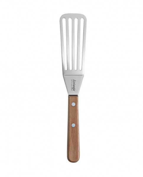 Triangle Palette flexibel gewinkelt geschlitzt 12 cm Kirschbaum Spatulas Classic Wood