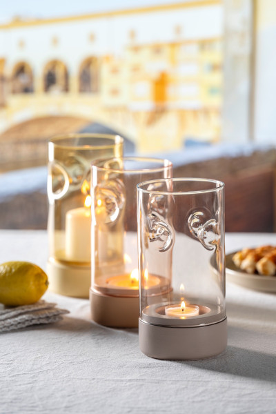 Leonardo Sole Tischlicht 19 cm taupe