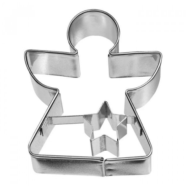 Birkmann Edelstahl Ausstechform Engel geometrisch	 6 cm