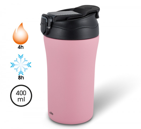 Cilio Isoliertrinkbecher DOPPIO 400 ml rosa