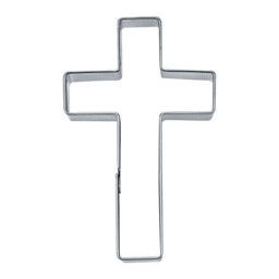 Städter Ausstecher Edelstahl glänzend Kreuz 9 cm