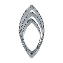 Städter Terrassen-Ausstecher Oval 4 / 5 / 6 cm glatt
