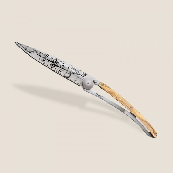 deejo Taschenmesser Olivenholz Terra Incognita
