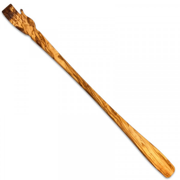 Illgro Schuhlöffel & Rückenkratzer Olivenholz 60cm
