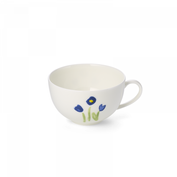 Dibbern Impression Blume Blau Café au lait Obertasse