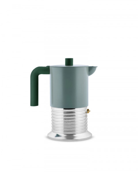 Alessi Espressokocher VITE Grün 6Tassen