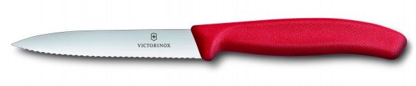 Victorinox Swiss Classic Gemüsemesser rot 10 cm mittelspitz welle