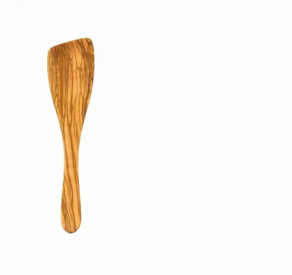 Hansi-Siebert Pfannenwender gebogen breite Ausf./ Olivenholz 32,0 x 7,0 cm / 63 g