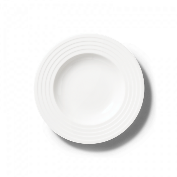 Dibbern Cross White Matt Relief Teller tIef 25cm