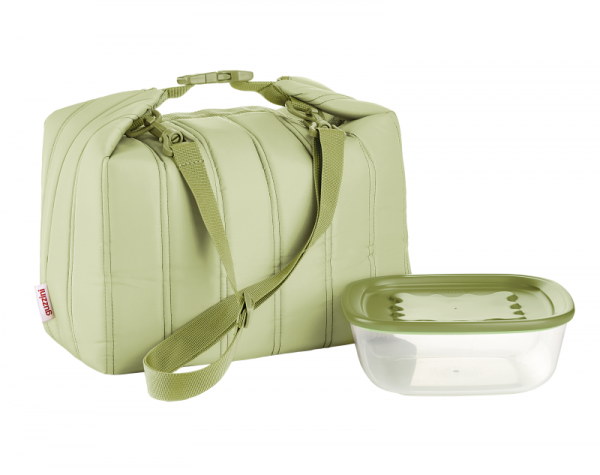 Guzzini Kühltasche groß mit Aufbewahrungsdose Avocado green