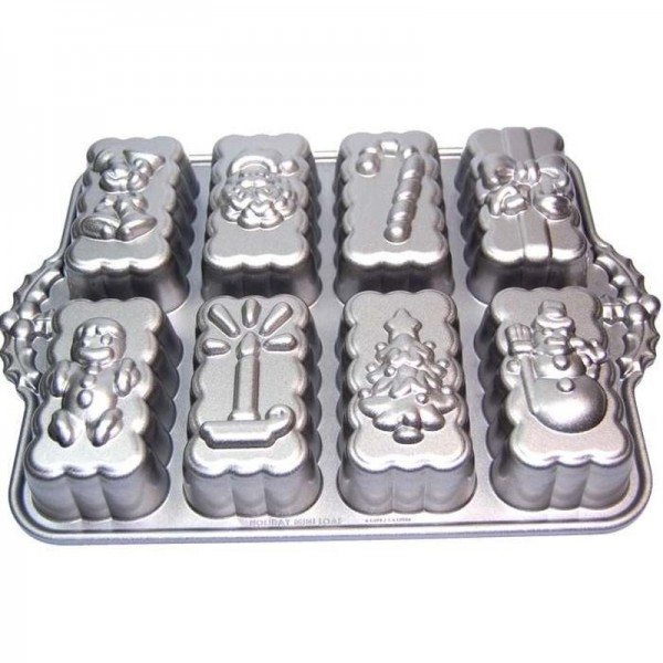 Nordic Ware Backform Holiday Mini Loaves Pan