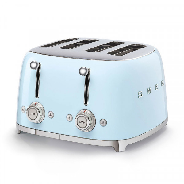 Smeg Toaster 4 Scheiben Pastellblau 50'S Retro Style