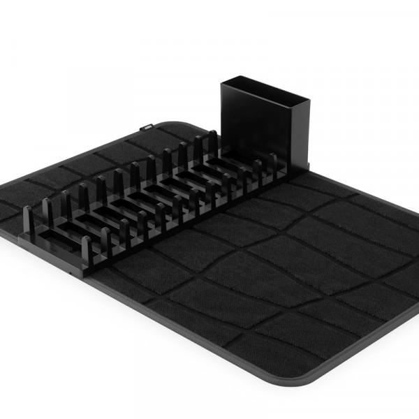 Umbra UDry Ultra Abtropfgestell mit Mikrofasermatte Black