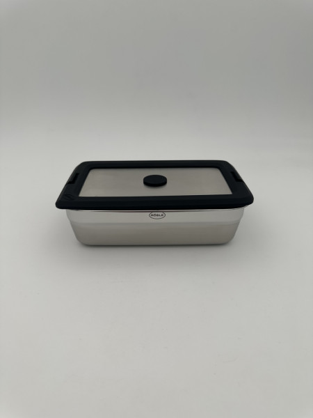 Rösle Dose FLEXX 2GO 0,6L eckig mit Edelstahldeckel
