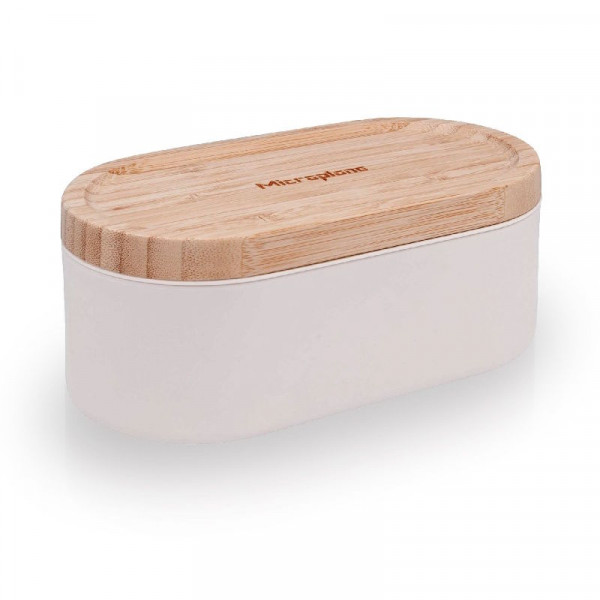 Microplane Handreibe mit Auffangbehälter Cashmere/Bamboo