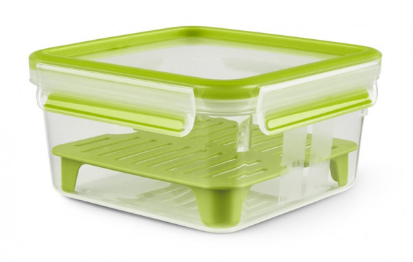 Emsa Sandwichbox XL mit Einsätzen Clip&Go 1,3l