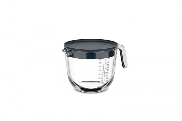 Mepal Messbecher mit Deckel CHEF IT Glas 1000ml Navy