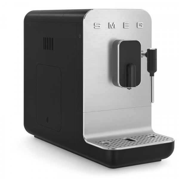 Smeg Kaffeevollautomat mit Dampffunktion Schwarz matt